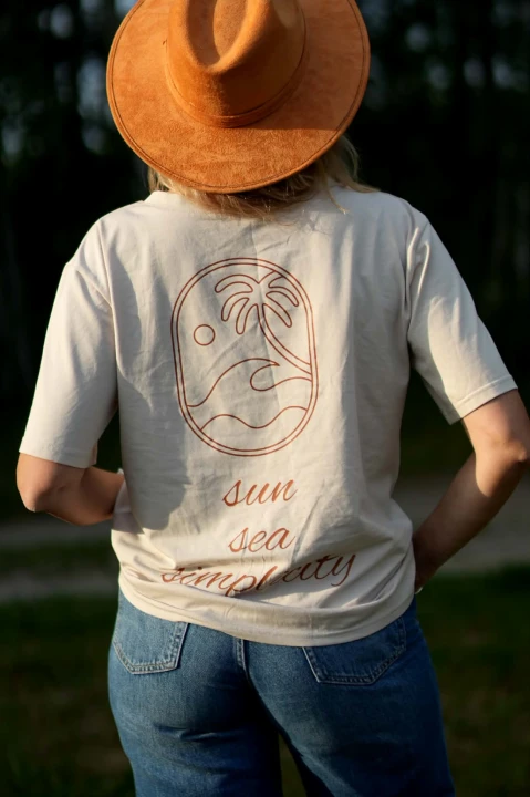 BAWEŁNIANY T-SHIRT NUSA