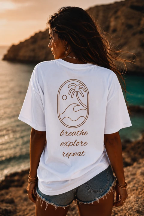 T-SHIRT BREATHE EXPLORE REPEAT