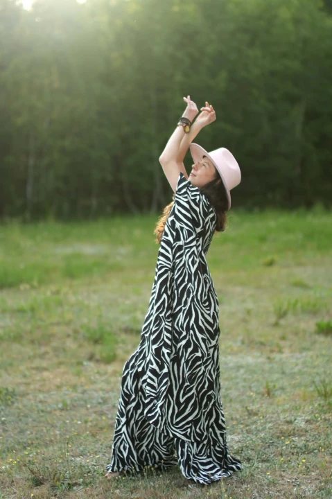 narzutka boho sumba zebra