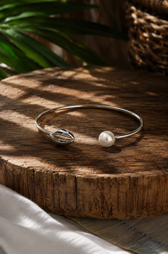 BRANSOLETKA KERANG SILVER